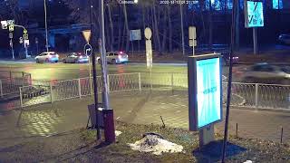 2749 ZOOM POE RX ночь, влажно, освещённая улица, 25 к/с
