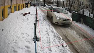 4МР IVM суперстарлайт IP камера распознавания автомобильных номеров, день, движение