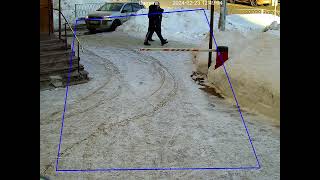 5МР IVM IP камера распознавания автомобильных номеров, очень сложный ракурс, примерно 19 метров, нестандартный, случайный.